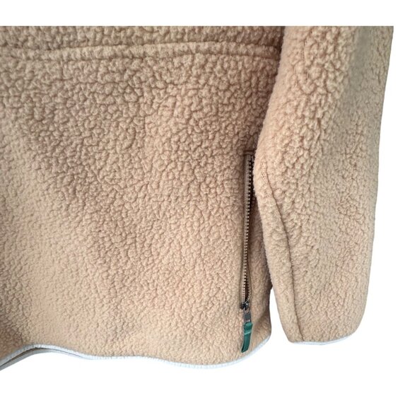 Patagonia Women's Size XL Retro Pile 1/4-Zip Tan Camel Pullover Fleece Jacket - Picture 5 of 10